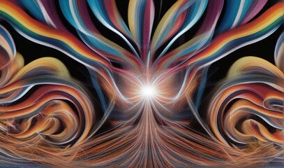 An endless spiral, forming an optical illusion of crushing worlds - award-winning digital artwork by Salvador Dali, Beksiński, Van Gogh and Monet. Stunning lighting from AI Generated