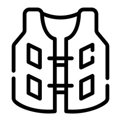 life vest Line Icon