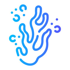 coral Line Gradient Icon