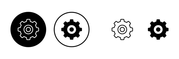 setting Icons set. setting vector icon. Cog settings Icon Symbol. Gear
