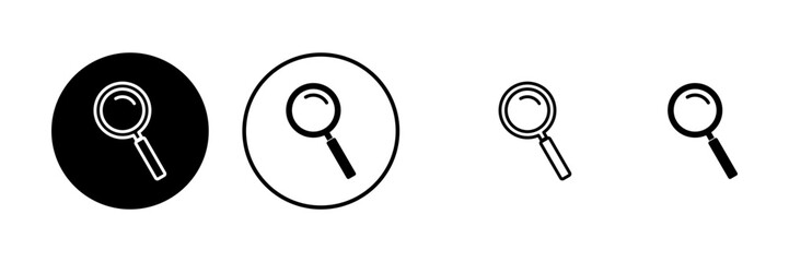 Search icons set. Glass vector icon. search magnifying glass icon. Find