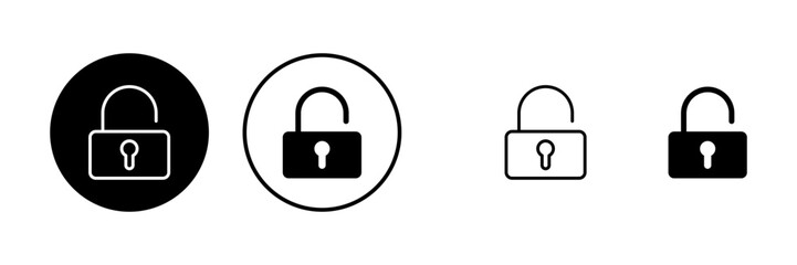 Lock icons set. Encryption icon. Security symbol. Secure. Private
