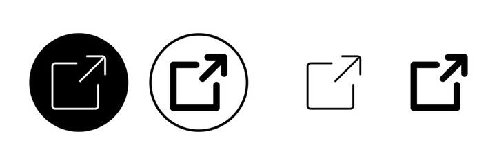 Link icons set. Link vector icon. External link symbol vector icon. Hyperlink symbol