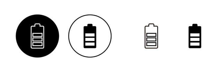 Battery icons set. Battery vector icon