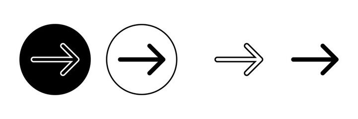 Arrow icons set. Arrow symbol. Arrow vector icon