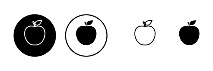 Apple icons set. Apple vector icon