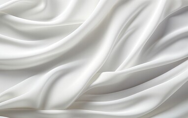 Obraz premium White satin fabric texture wallpaper.