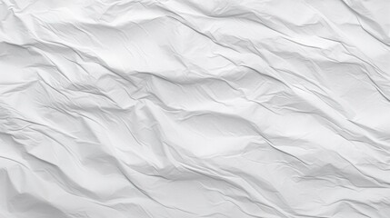 White wrinkled paper background with texture