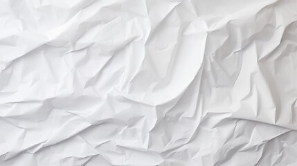 Obraz premium White wrinkled paper background with texture