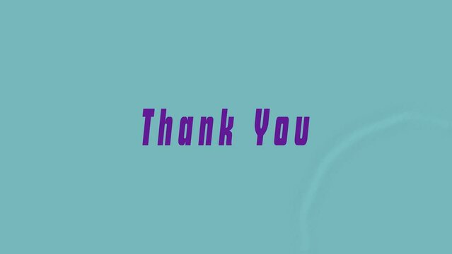 thank you text on water wave background 