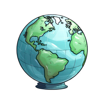 globe cartoon