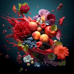 red and yellow fruit