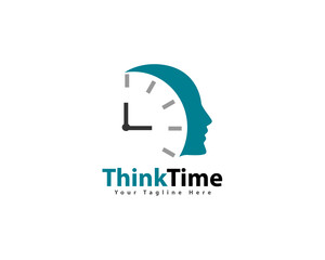 time think management logo icon symbol design template illustration inspiration
