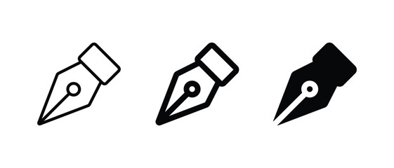 Pen icon set vector illustration for web, ui, and mobile apps