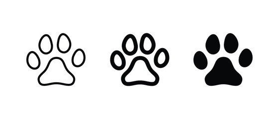 Paw Print icon vector illustration for web, ui, and mobile apps