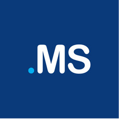 MS Initial logo management company luxury premium trendy