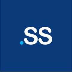 SS Initial logo management company luxury premium trendy