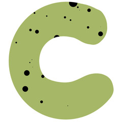 English alphabet elements, minimalist style English letters