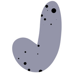 English alphabet elements, minimalist style English letters