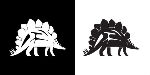 Illustration vector graphics of dinosaur icon