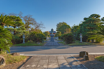 熊本 蓮華院誕生寺 参道風景