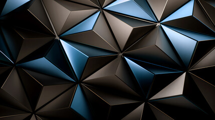3D Abstract Artistic Geometric Wallpaper. Vibrant Triangle Polygon Pattern for Creative Illustrations and Modern Digital Designs. Futuristic, Dynamic, and Technology Concept Background.