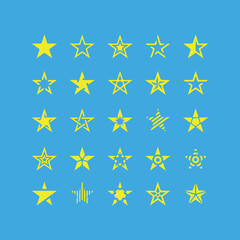 Free vector starset  design.