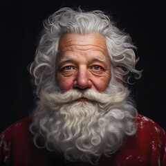 santa claus with a beard, old santa claus:
Christmas Santa with a black background