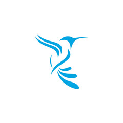 Flying Wings Bird Logo abstract design vector template. Eagle Falcon Logotype.