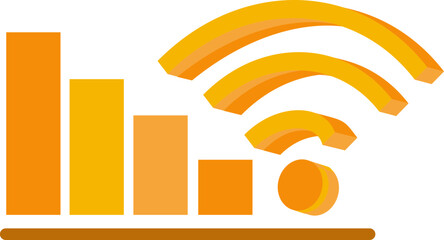 Wifi signal network vector