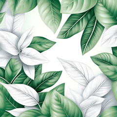 green leaves seamless pattern
Created with AI