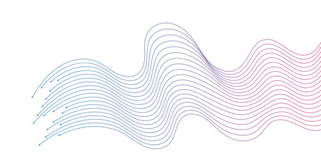 abstract wavy lines background element. Suitable for AI, tech, network, science, digital technology themes