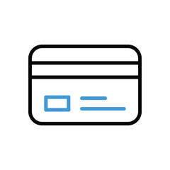 Debit Card Icon vector stock illustration