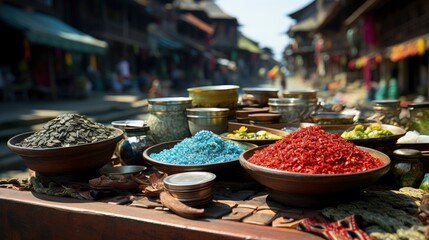 Blur Image Day Market On Street , Background HD, Illustrations