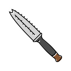 garden knife tool color icon vector. garden knife tool sign. isolated symbol illustration