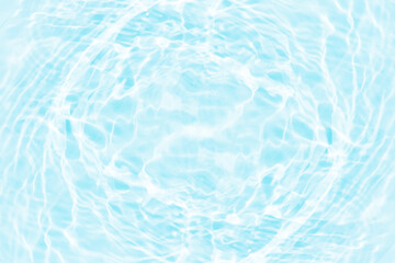 Bluewater bubbles on the surface ripples. Defocus blurred transparent white-black colored clear calm water surface texture with splash and bubbles. Water waves with shining pattern texture background.