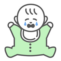 泣く赤ちゃん