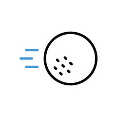 Golf Ball Icon vector stock illustration