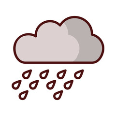 Rain icon vector stock illustration