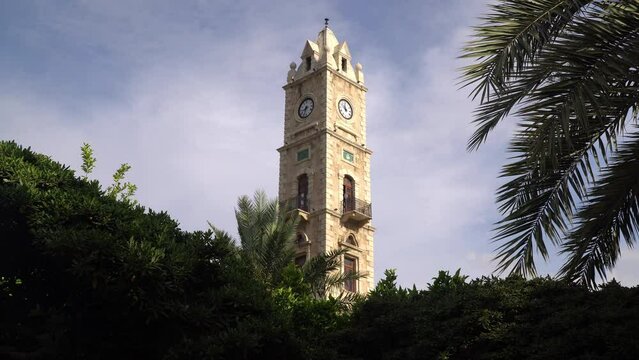 Picturesque video of the Sultan Abdul Hamid Clock Tower located in the center of Tripoli, northern Lebanon