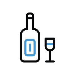 Wine Icon vector stock illustration