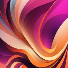 Abstract Swirl Wave Magical Neon Pink Purple Vibrant background Ai generated 