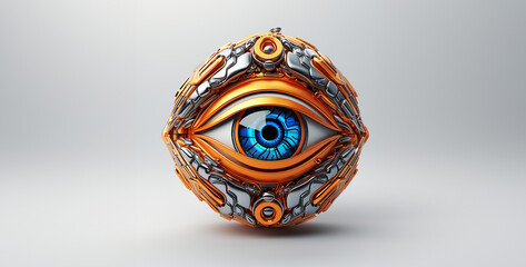 a robot 3D eyes