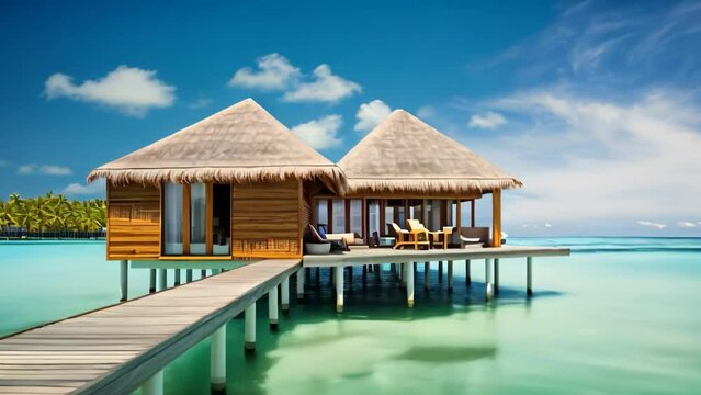 maldives house exotic travel sea