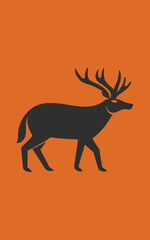 deer silhouette vector
