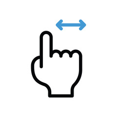 Swipe  Icon vector stock illustration