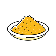 curry food herb color icon vector. curry food herb sign. isolated symbol illustration