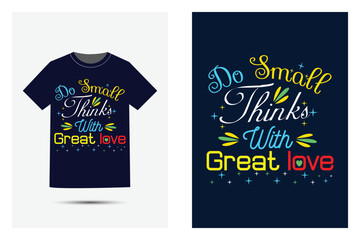 Typography t shirt design template