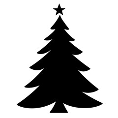 christmas tree isolated on white