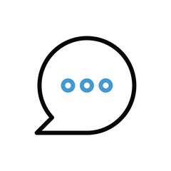 Live Chat Icon vector stock illustration